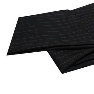 Charcoal Worsted Grey Pinstripe Suit