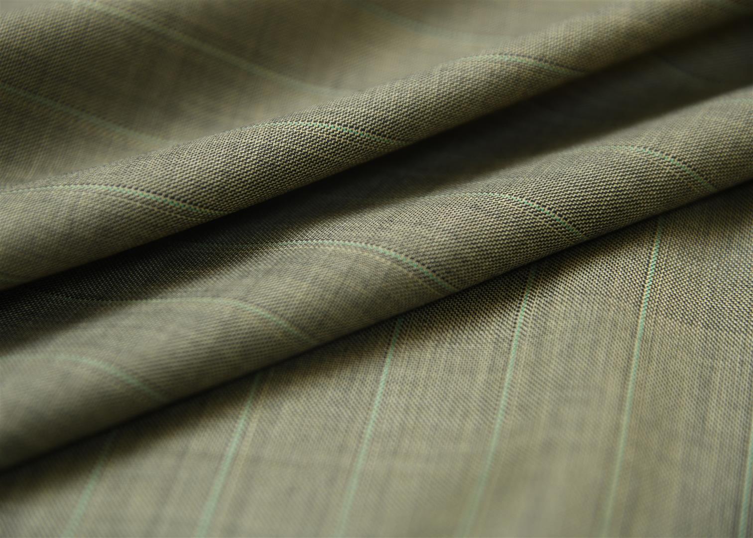 Medlar Olive Green Pinstripe Suit