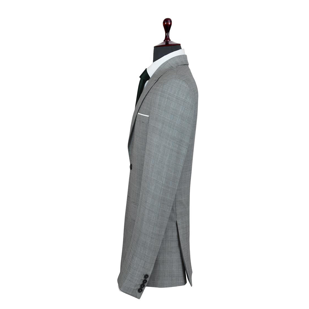 Prince Of Wales Glen Plaid Grey Suit