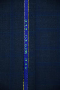 Regent Worsted Blue Plaid Suit