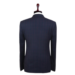 Zanetti Dark Blue Plaid Suit